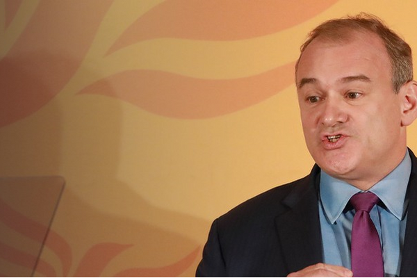 Ed Davey addressing Conference